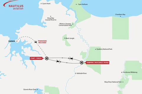 Adelaide River Jumping Crocodile Cruise With Roundtrip Helicopter From Darwin - Tourism Guide 3