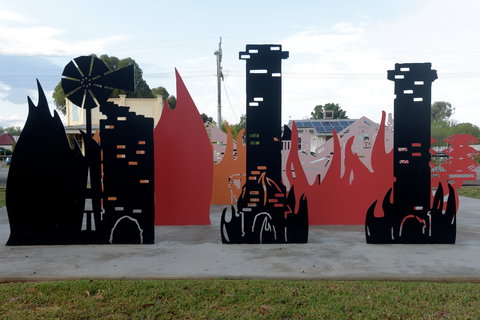 Lyrics, Landscapes And Lintels - Leeton Public Art Trail - Tourism Guide 0