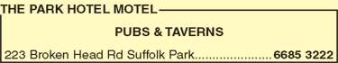 The Park Hotel Motel - Travel Agents 10