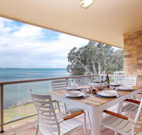 3 Pelican Sands 83 Soldiers Point Rd stunning waterfront unit with magical water views  air conditioning